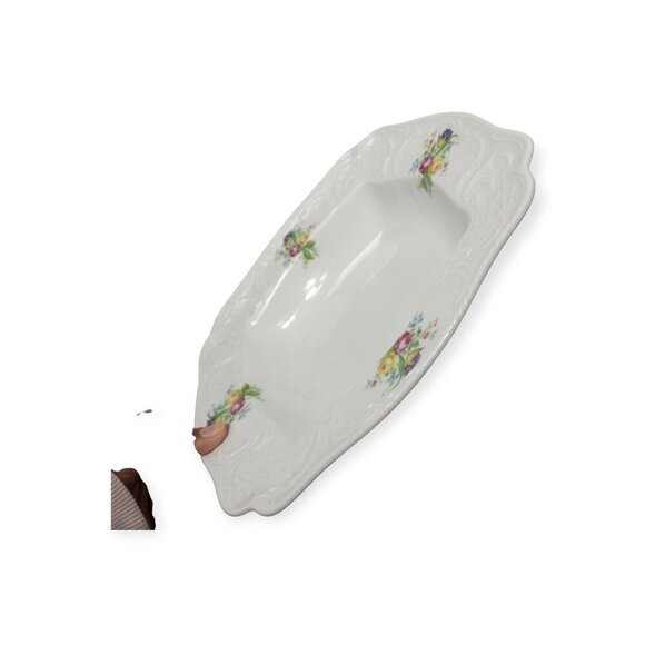 Vintage Rosenthal Continental Sanssouci floral pattern square serving bowl Rose - Picture 4 of 12